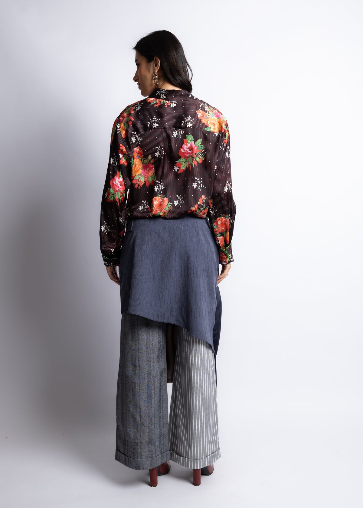 Envelope Pants Snake Embroidery